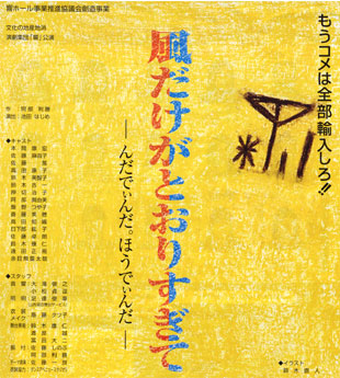 平成15年2月公演「風だけがとおりすぎて」チラシ